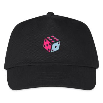Würfel - Dice - Kinder Basecap - Schwarz - Vorne