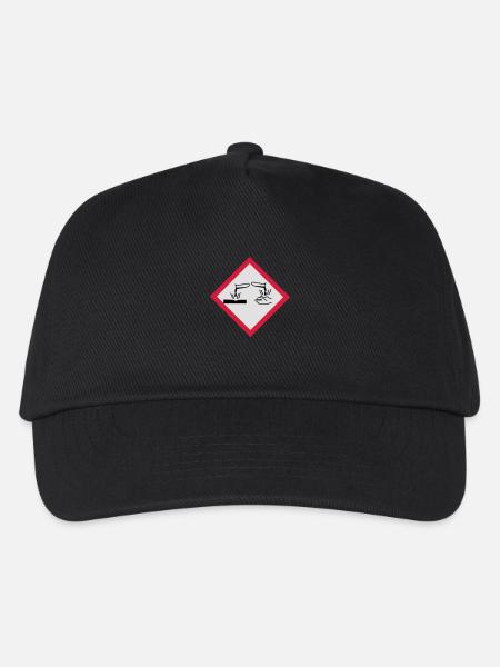 Gefahrstoffe ätzend - Kinder Basecap - Schwarz