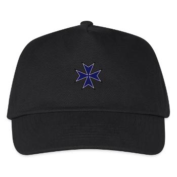Maltese Cross__V003 - Kinder Basecap - Schwarz - Vorne