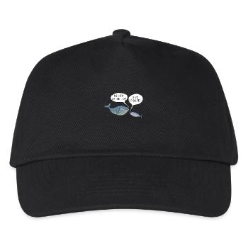 Thunfisch und Walfisch - Kinder Basecap - Schwarz - Vorne