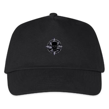 windrose_skull_02_a_2c - Kids’ Baseball Cap - black - Front