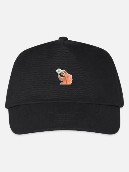 Faultier WM Fußball Weltmeisterschaft Geschenk - Kinder Basecap - Schwarz