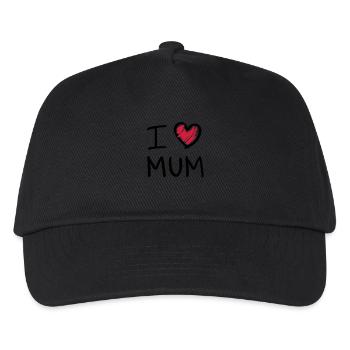i love mum - Kinder Basecap - Schwarz - Vorne