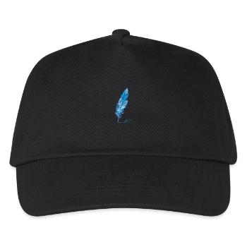 Feder - Kinder Basecap - Schwarz - Vorne