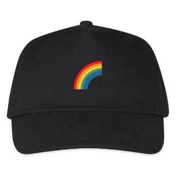 rainbow lbgt - Kinder Basecap - Schwarz - Vorne