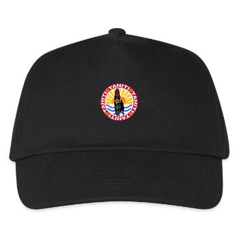 tahiti surfing design - Kinder Basecap - Schwarz - Vorne