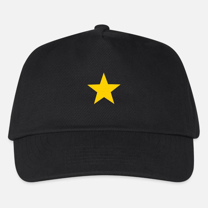 Star-gelben Stern - Kinder Basecap - Schwarz