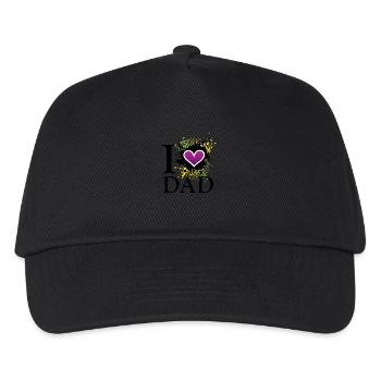 I love dad uk - Kids’ Baseball Cap - black - Front