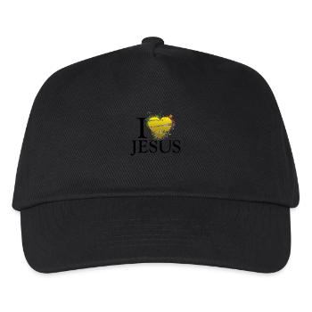 i love jesus uk - Kids’ Baseball Cap - black - Front