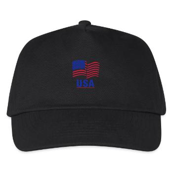 USA - Kinder Basecap - Schwarz - Vorne