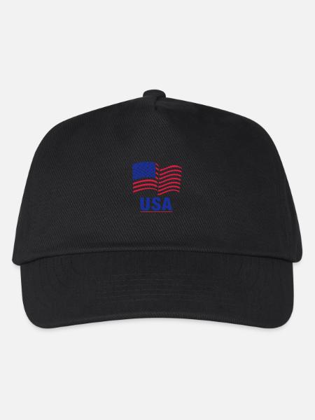 USA - Kinder Basecap - Schwarz