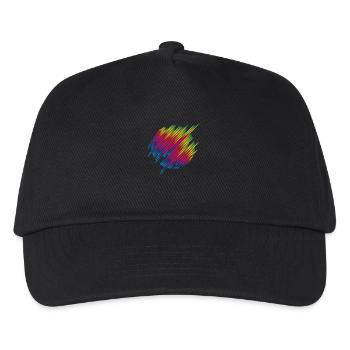 circ-line-abstract - Kids’ Baseball Cap - black - Front