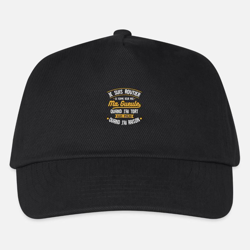 Routier j'ai raison cool - Casquette de baseball Enfant - noir