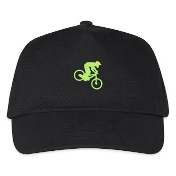 DOWNHILL MOUNTAIN BIKER - Kids’ Baseball Cap - black - Front