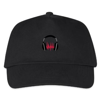 Hörlurar - Kinder Basecap - Schwarz - Vorne