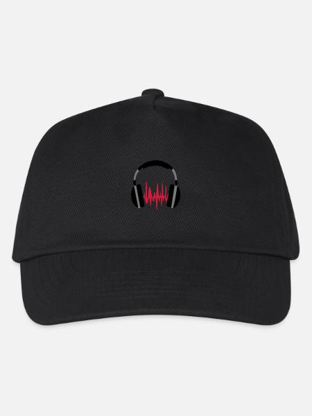 Hörlurar - Kinder Basecap - Schwarz