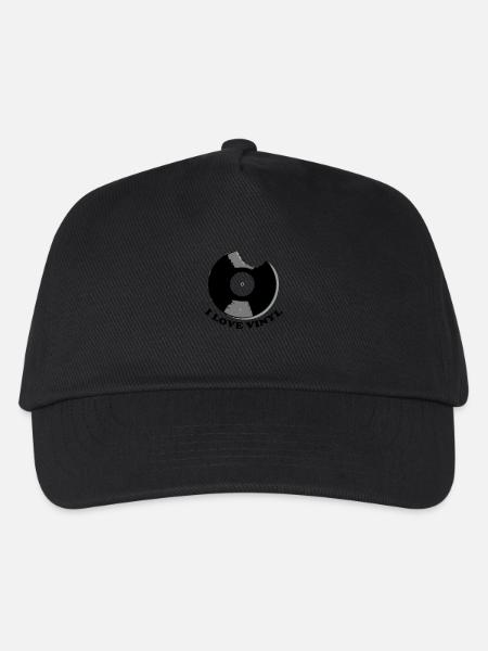 I Love Vinyl - Kids’ Baseball Cap - black