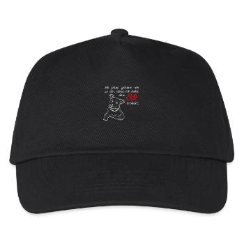 Hundeliebe - Kinder Basecap - Schwarz - Vorne