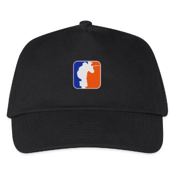 Paintball Logo - Kinder Basecap - Schwarz - Vorne