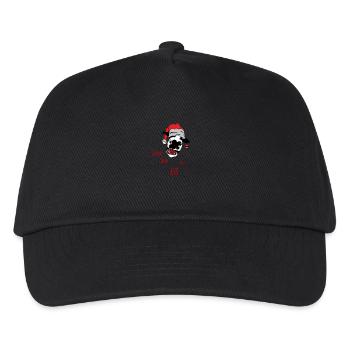 Funny Rude Santa Ugly Christmas Sweater Funny Xmas - Kids’ Baseball Cap - black - Front