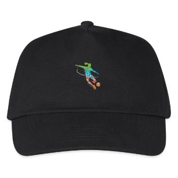 soccer female de - Kinder Basecap - Schwarz - Vorne
