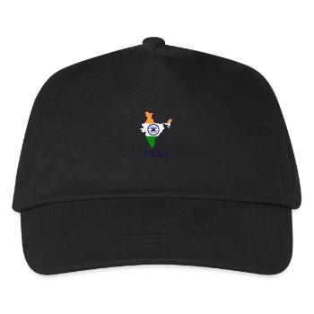 india - Kinder Basecap - Schwarz - Vorne