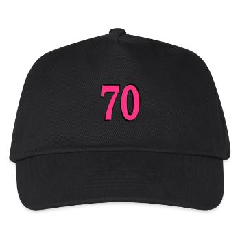 70th Birthday - Kids’ Baseball Cap - black - Front