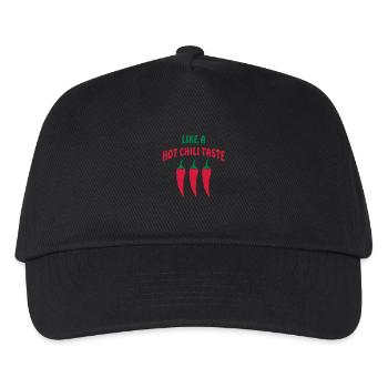 LIKE A HOT CHILI TASTE - Kinder Basecap - Schwarz - Vorne