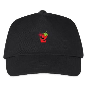 Red Chili Pepper - Kinder Basecap - Schwarz - Vorne