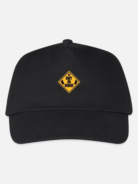 baby_on_board_b - Kids’ Baseball Cap - black