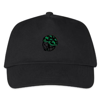 volleyball waterpolo ball military helmet - Kids’ Baseball Cap - black - Front