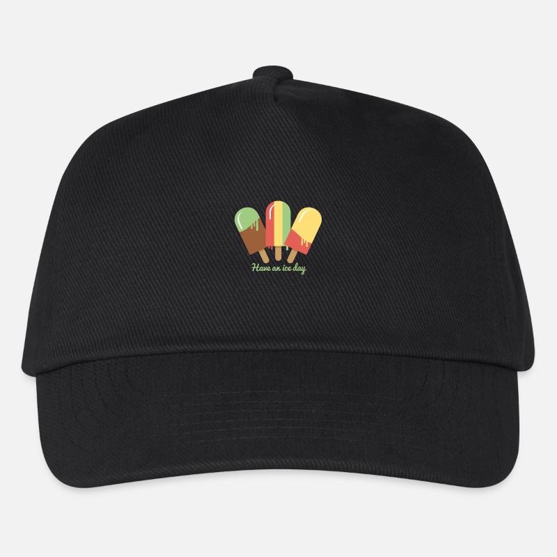 Eis Ice Cream T-Shirt - Kinder Basecap - Schwarz