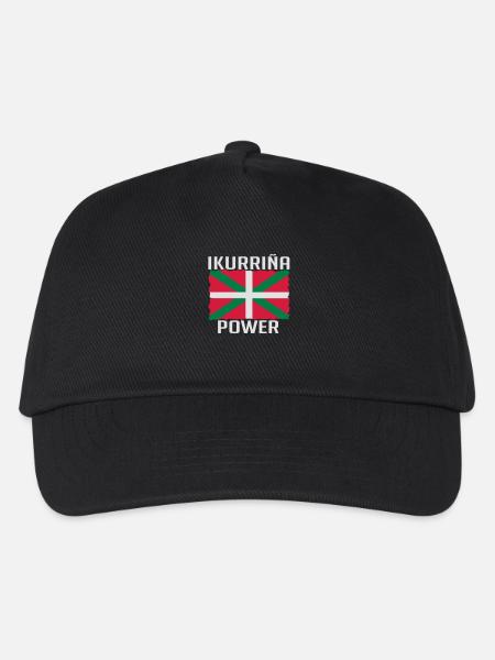 Drapeau Basque Ikurrina power - Casquette de baseball Enfant - noir