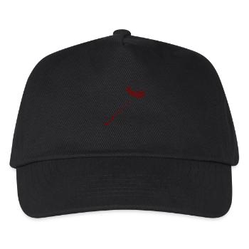 leviosa feder rot - Kinder Basecap - Schwarz - Vorne