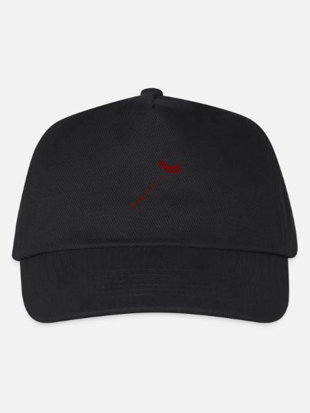 leviosa feder rot - Kinder Basecap - Schwarz
