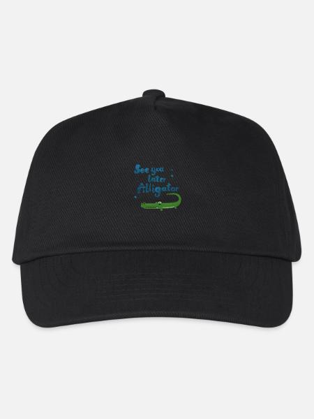 See You Later Alligator - Kinder Basecap - Schwarz