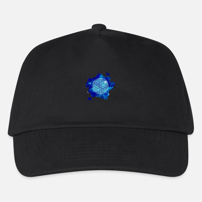blume des lebens - Kinder Basecap - Schwarz