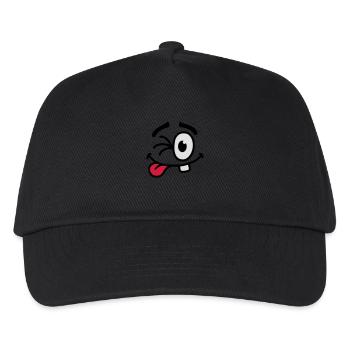 Cool Smiley Face - Kinder Basecap - Schwarz - Vorne