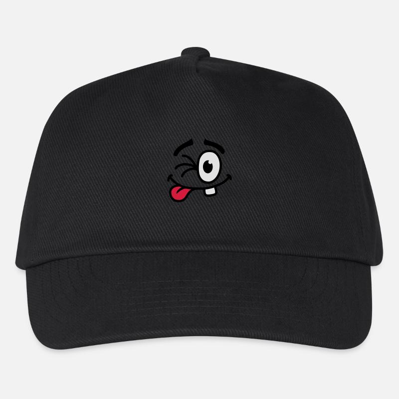 Cool Smiley Face - Kinder Basecap - Schwarz