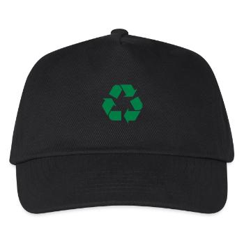 Recycle - Kinder Basecap - Schwarz - Vorne