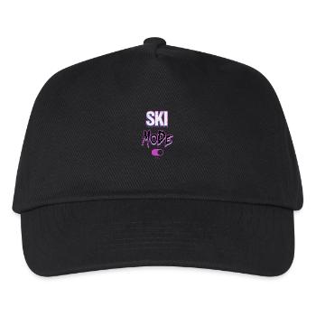 Ski mode-on - Kids’ Baseball Cap - black - Front