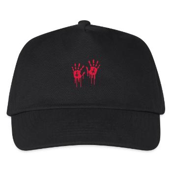 Bloody Handprints - Kids’ Baseball Cap - black - Front