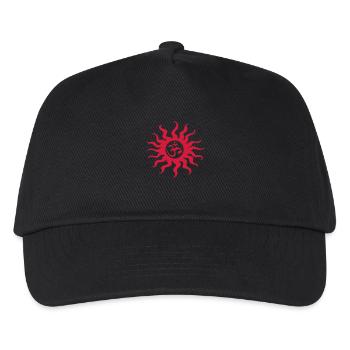 Sonne om symbol meditation zen yoga sun - Kinder Basecap - Schwarz - Vorne