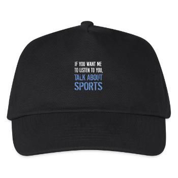 Sport - Kinder Basecap - Schwarz - Vorne
