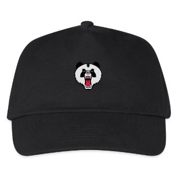 panda en colère - Casquette de baseball Enfant - noir - Devant