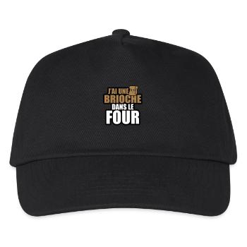j'ai une brioche dans le four - Casquette de baseball Enfant - noir - Devant