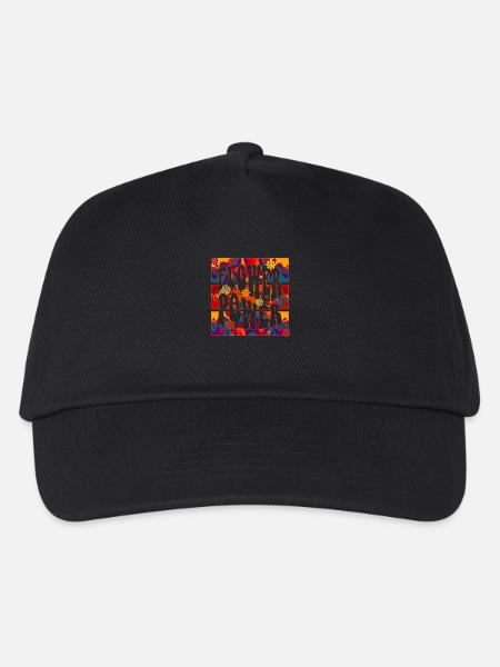 flower power feeling - Kinder Basecap - Schwarz