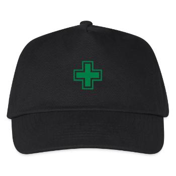 pharmacy Apotheke grünes Kreuz für Apotheker - Kinder Basecap - Schwarz - Vorne