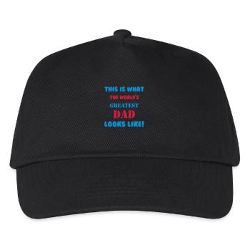 Greatest Dad - Kinder Basecap - Schwarz - Vorne