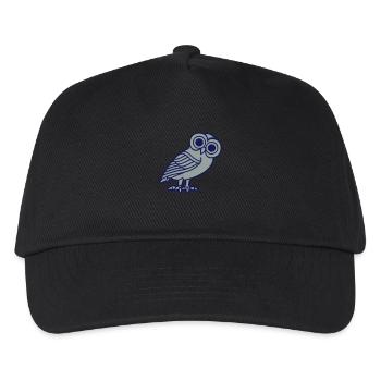 eule athena vogelsymbol mythologische weisheit - Kinder Basecap - Schwarz - Vorne